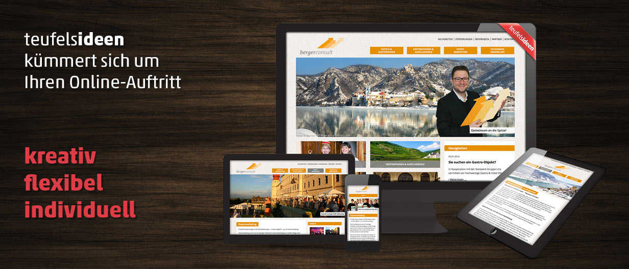 teufelsideen kümmert sich um  Ihren Online-Auftritt